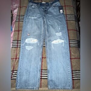 Women's Western Low-Rise Baggy Crafted Jeans - Universal Thread™ Light Wash 6